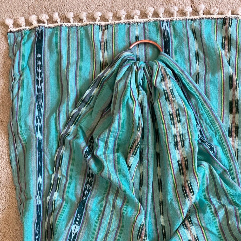 NWT Southwestern Teal Ring Sling